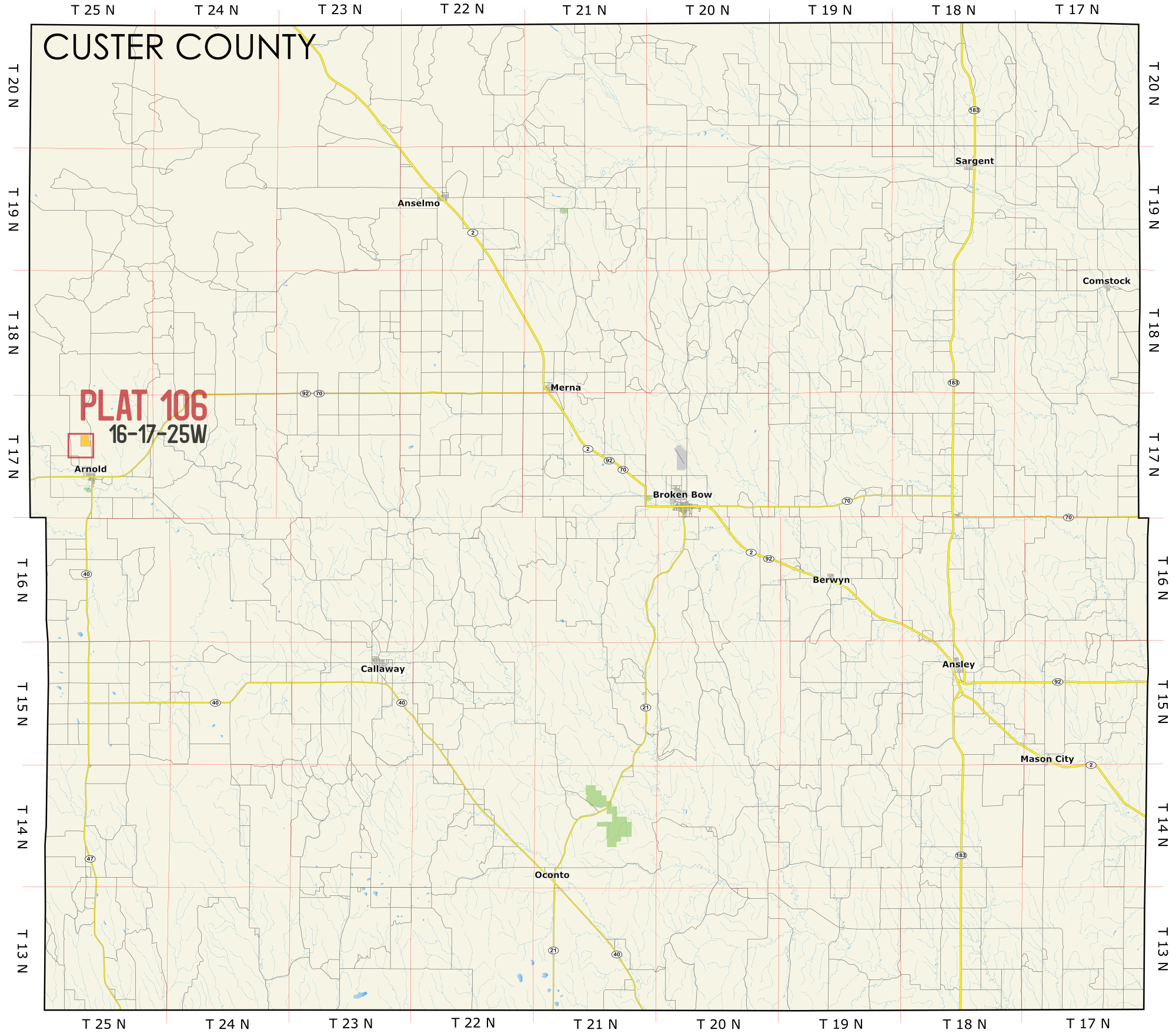 Custer Map