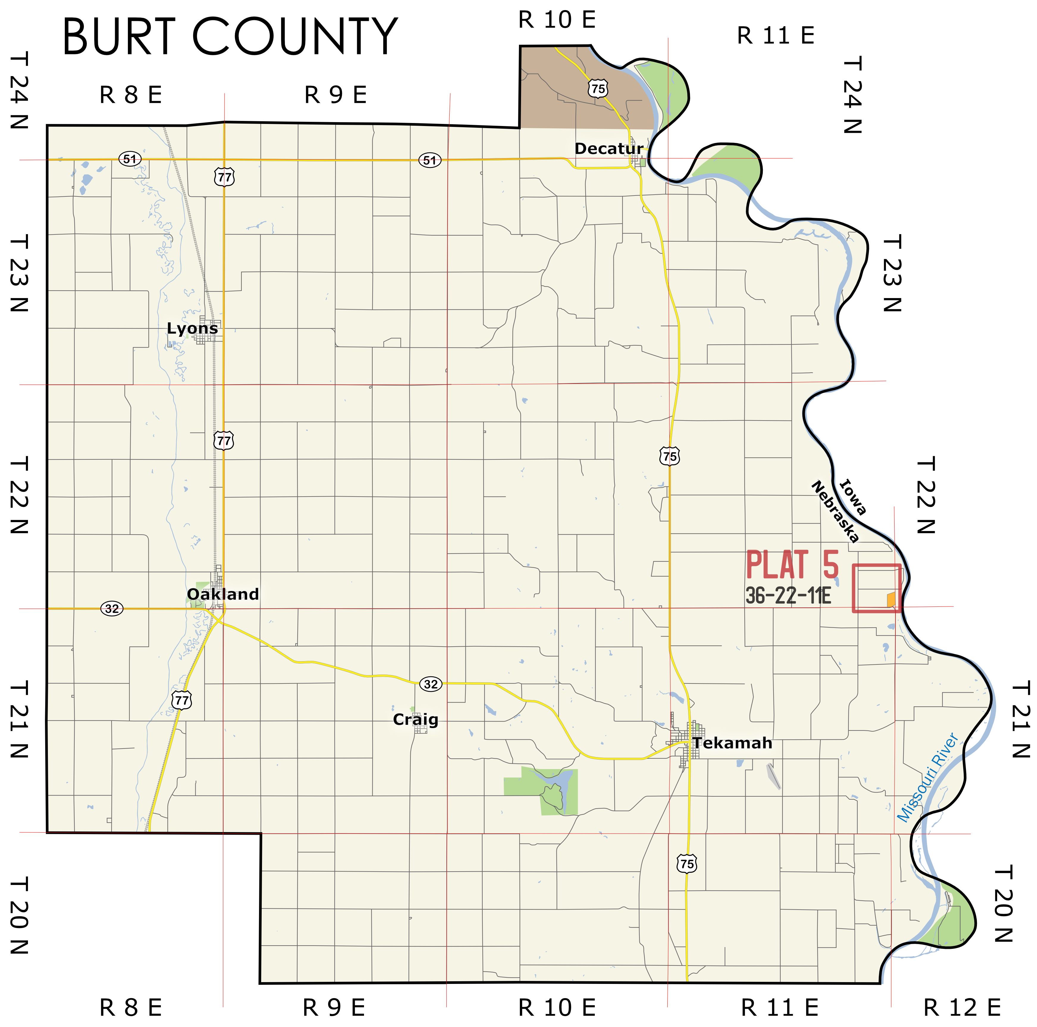 Burt 5 Map