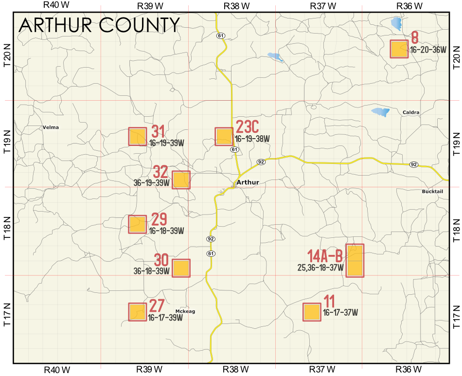 Arthur Expiring Lease Map