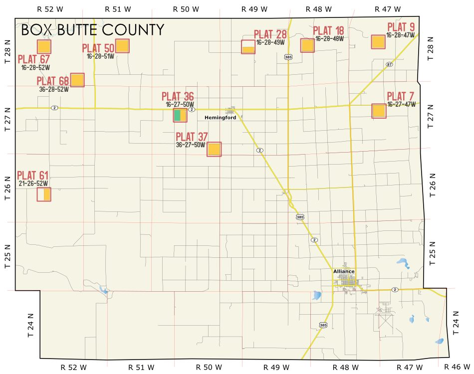 Box Butte Expiring Lease Map