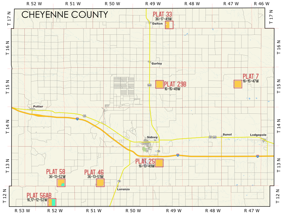 Cheyenne Expiring Lease Map