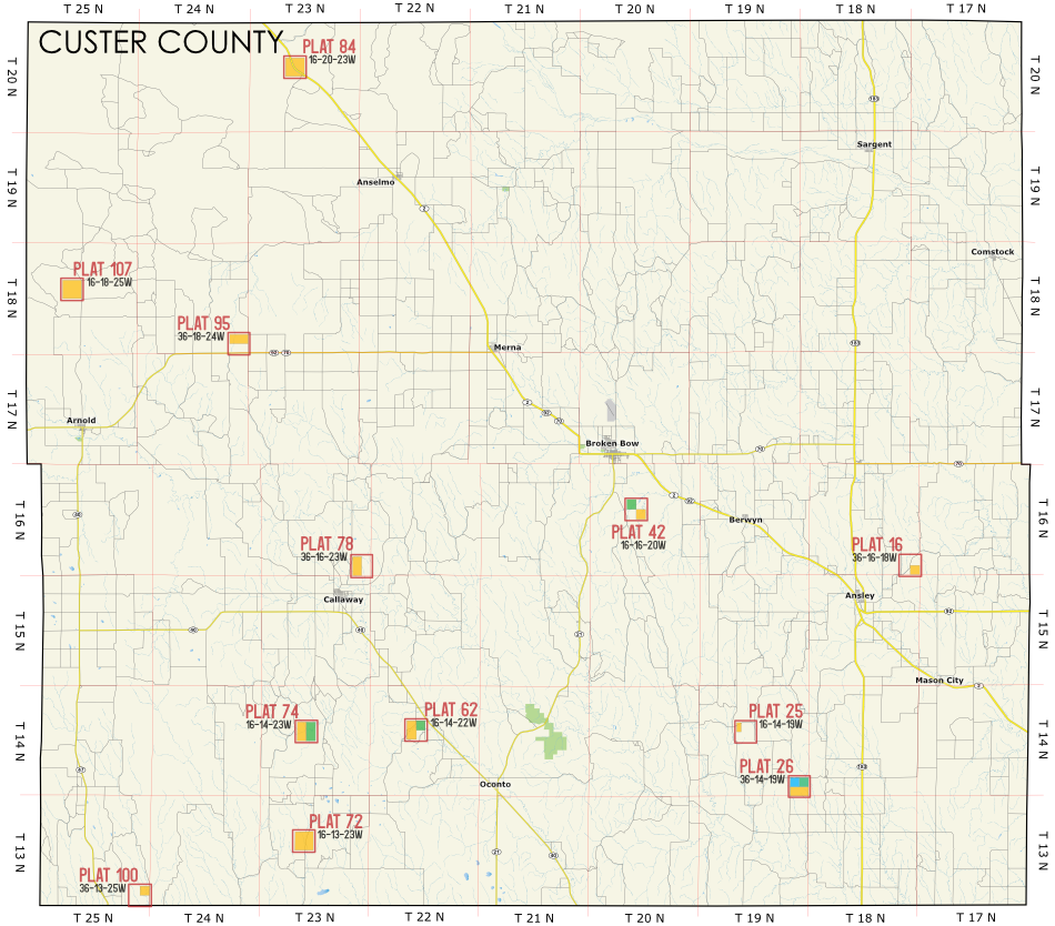 Custer Expiring Lease Map