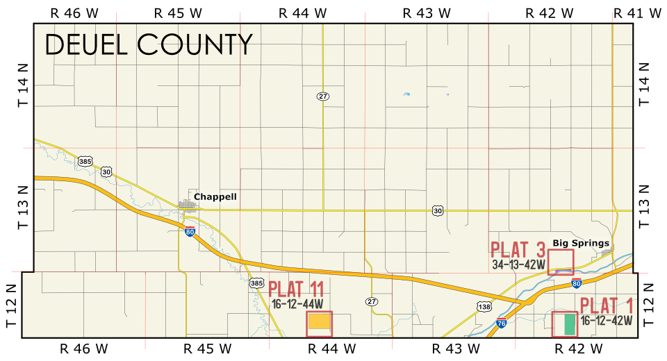 Deuel Expiring Lease Map