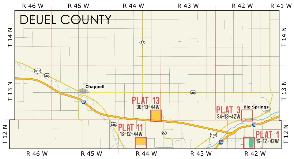 Deuel Expiring Lease Map