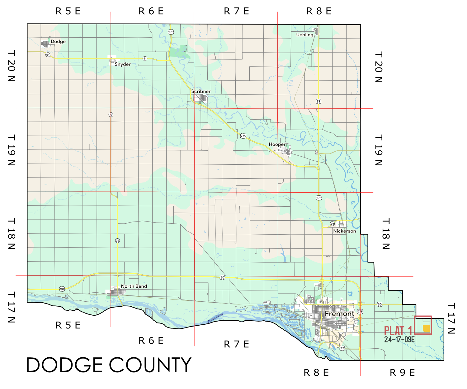Dodge Expiring Lease Map