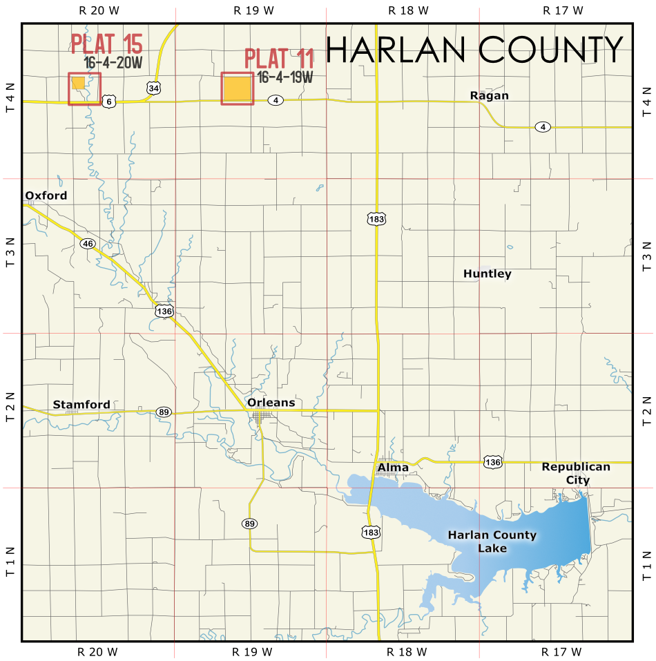 Harlan Expiring Lease Map