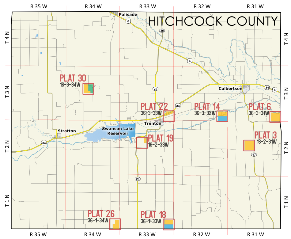 Hitchcock Expiring Lease Map