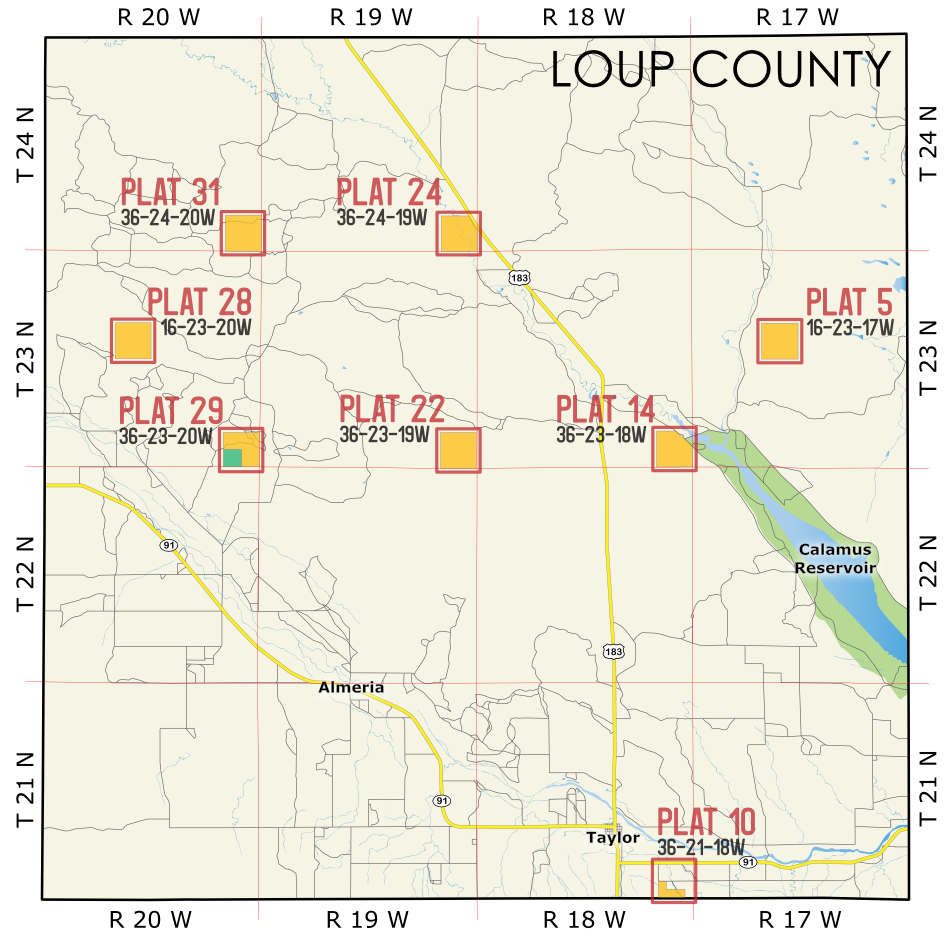 Loup Expiring Lease Map