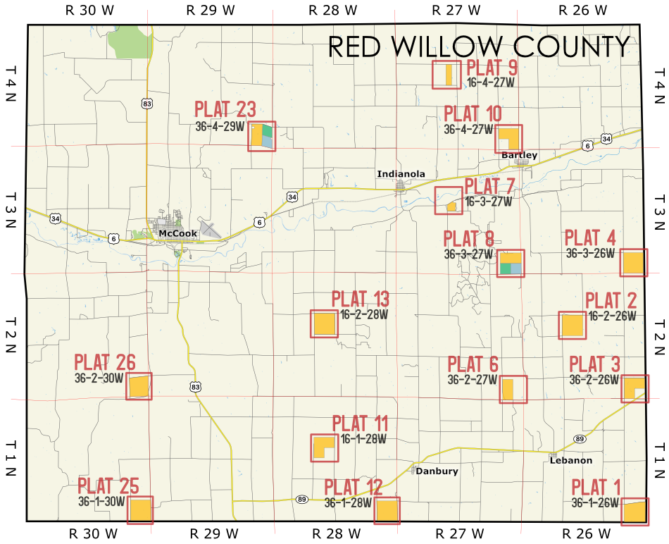 Red Willow Expiring Lease Map