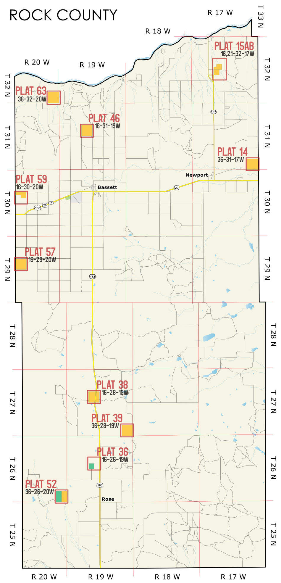Rock Expiring Lease Map
