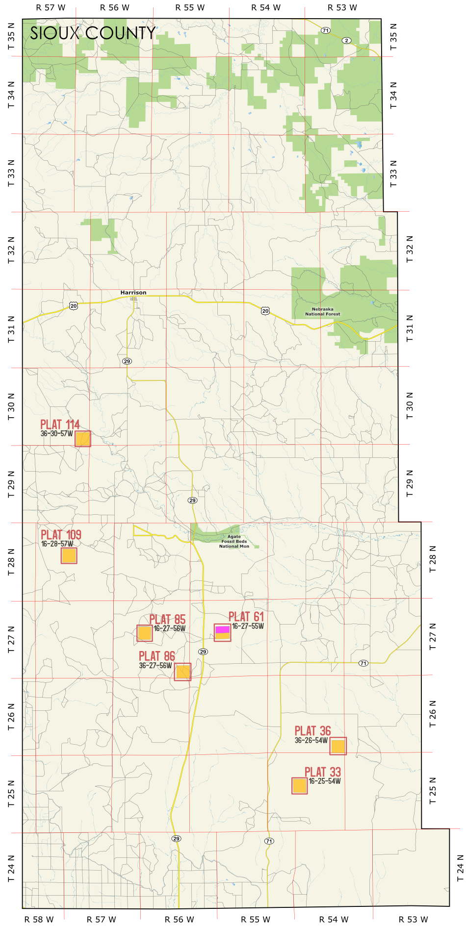 Sioux Expiring Lease Map