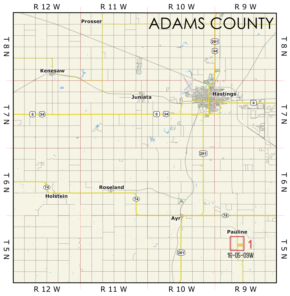 Adams 1 Map
