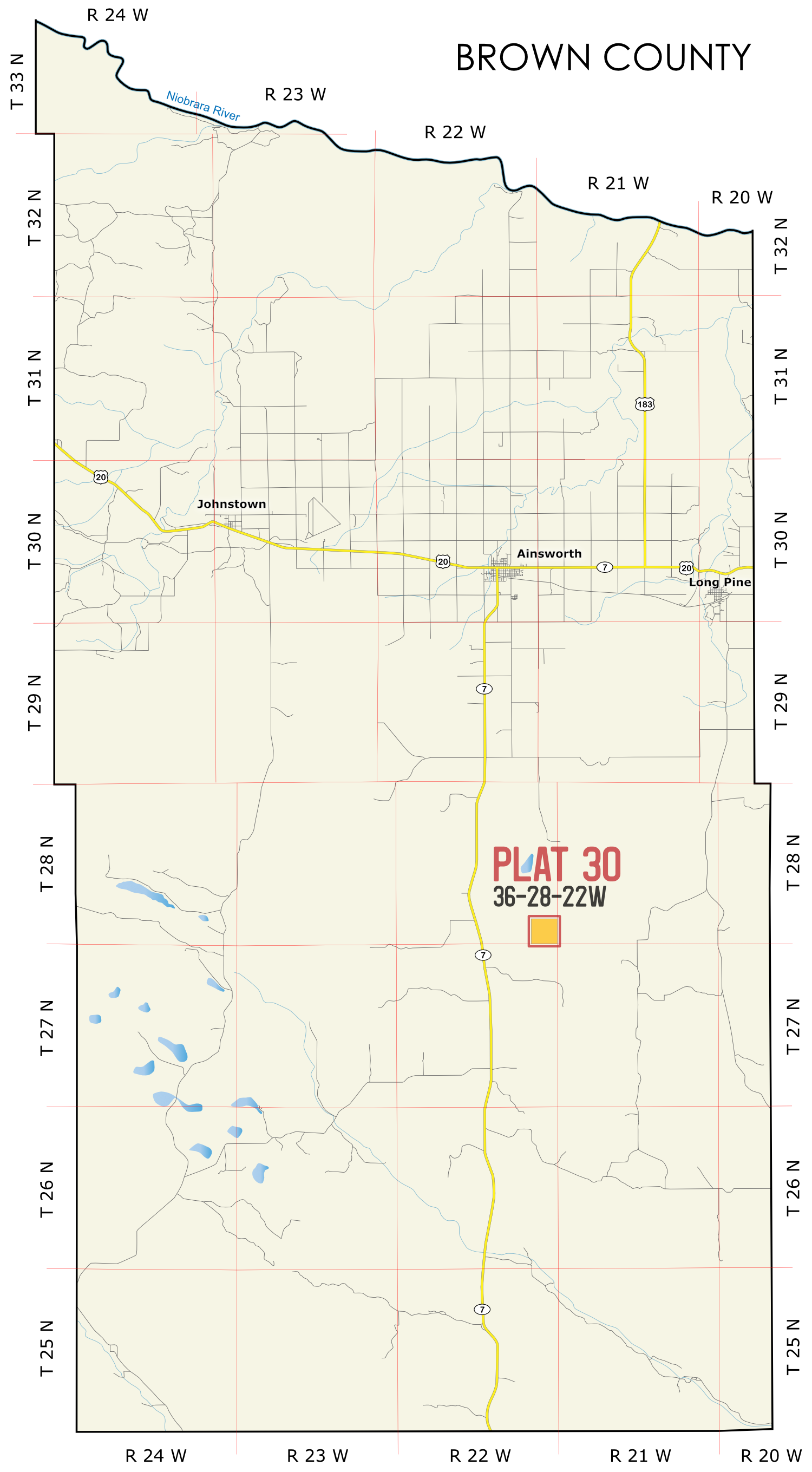 Brown 30 Map