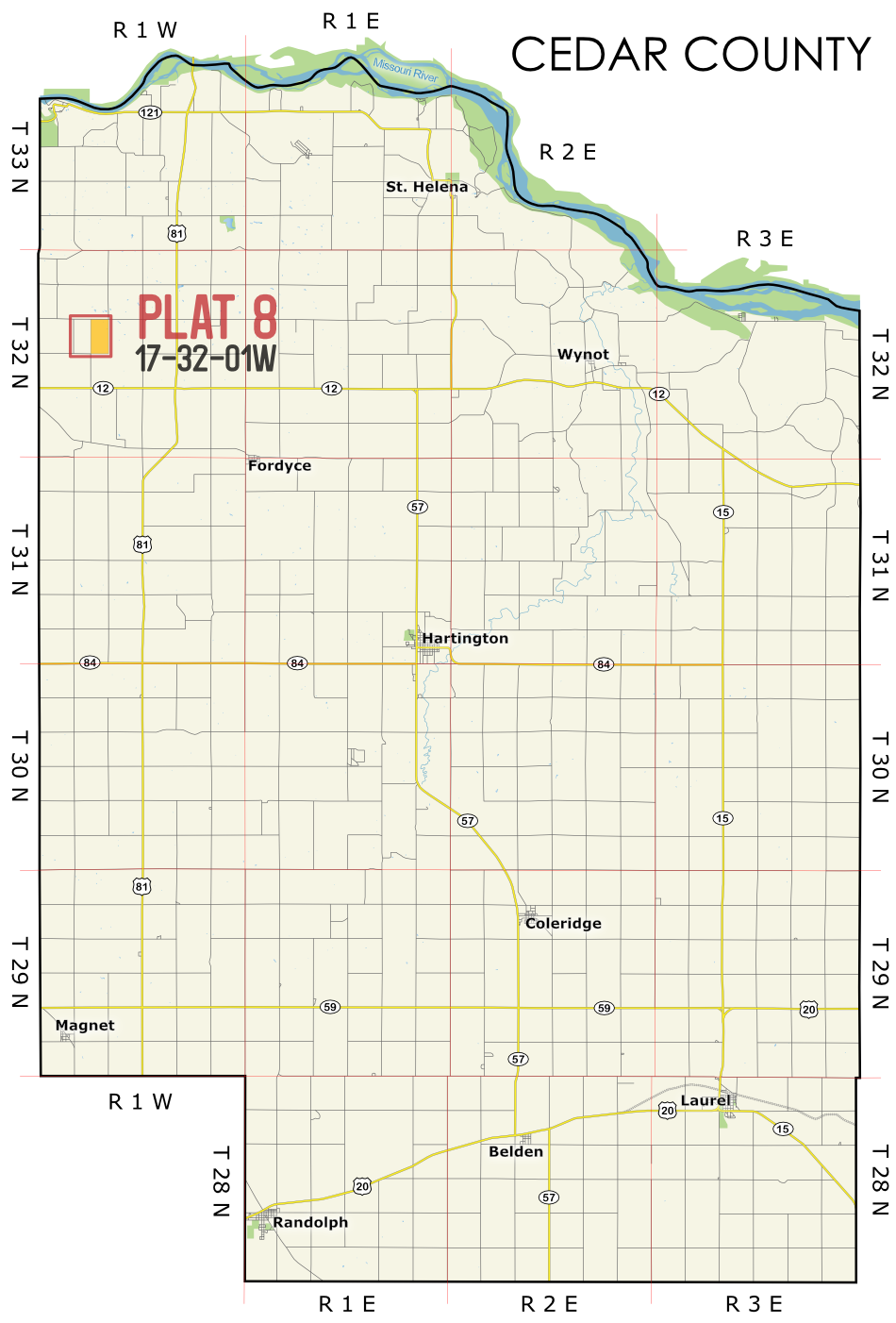 Cedar 8 Map