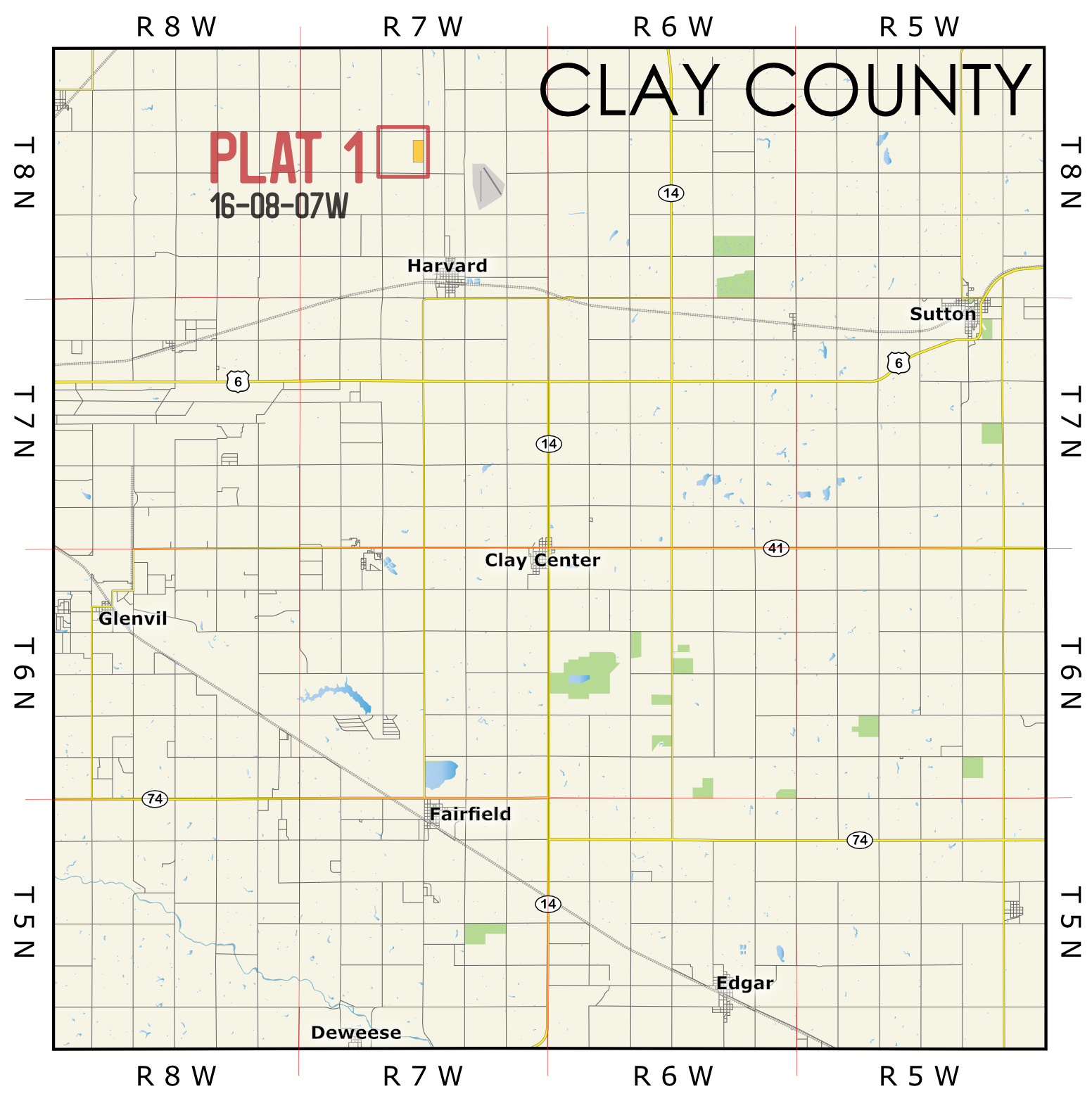 Clay 1 Map