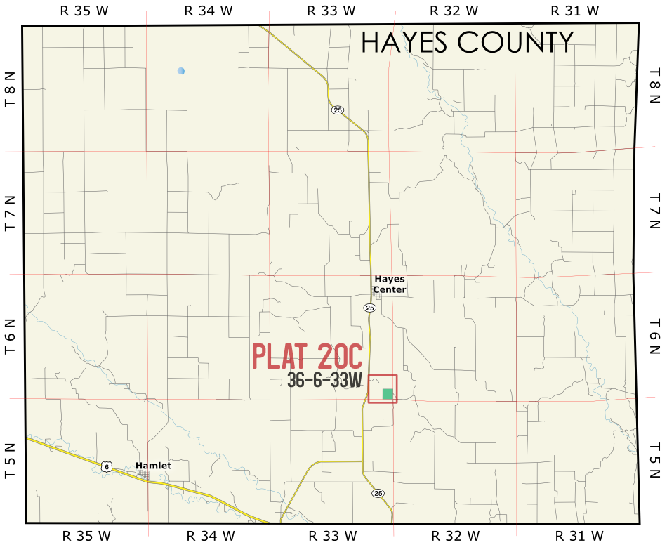 Hayes 20c Map