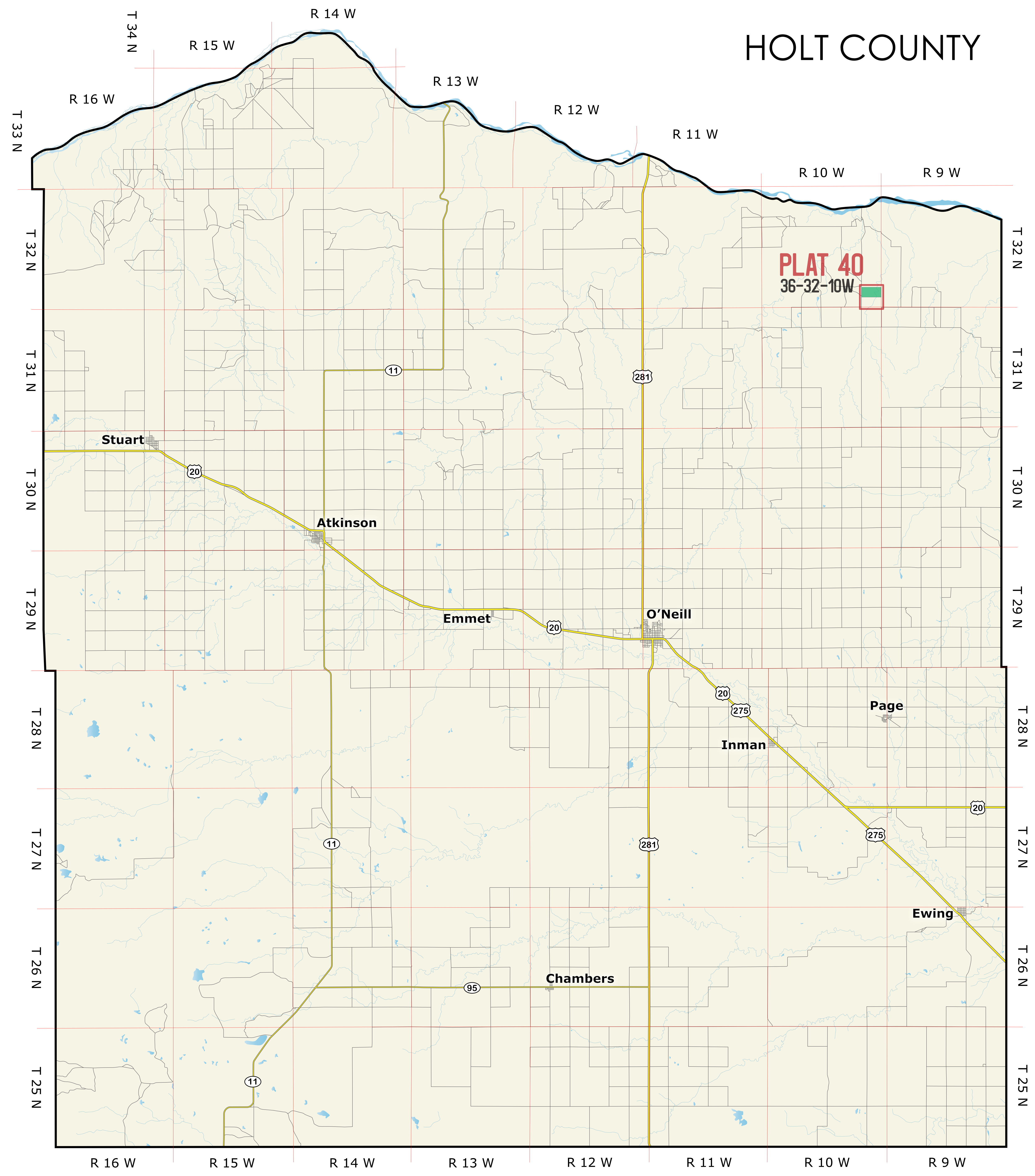 Holt 40 Map