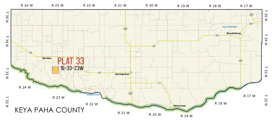 Keya Paha 33 Map