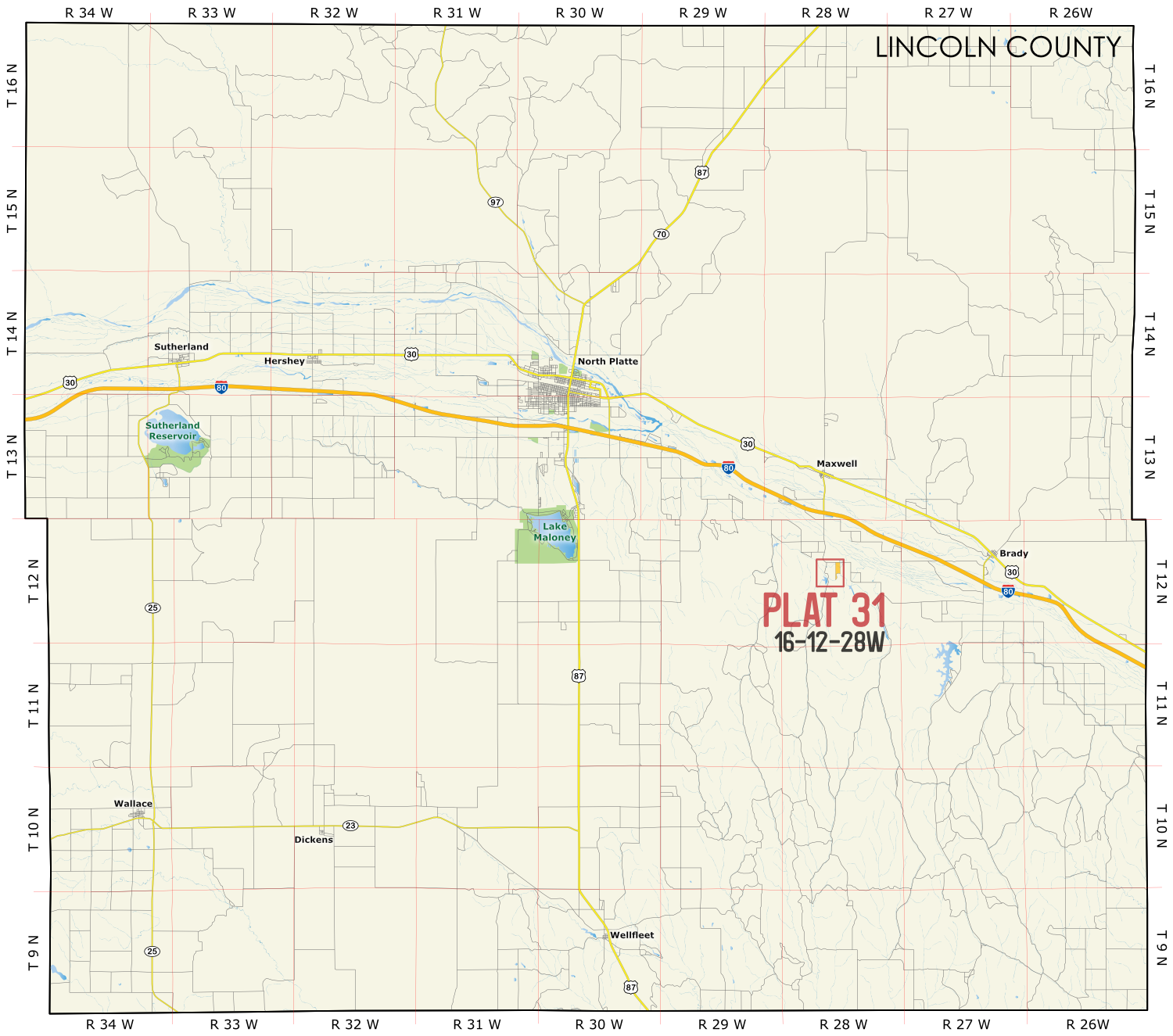 Lincoln 31 Map