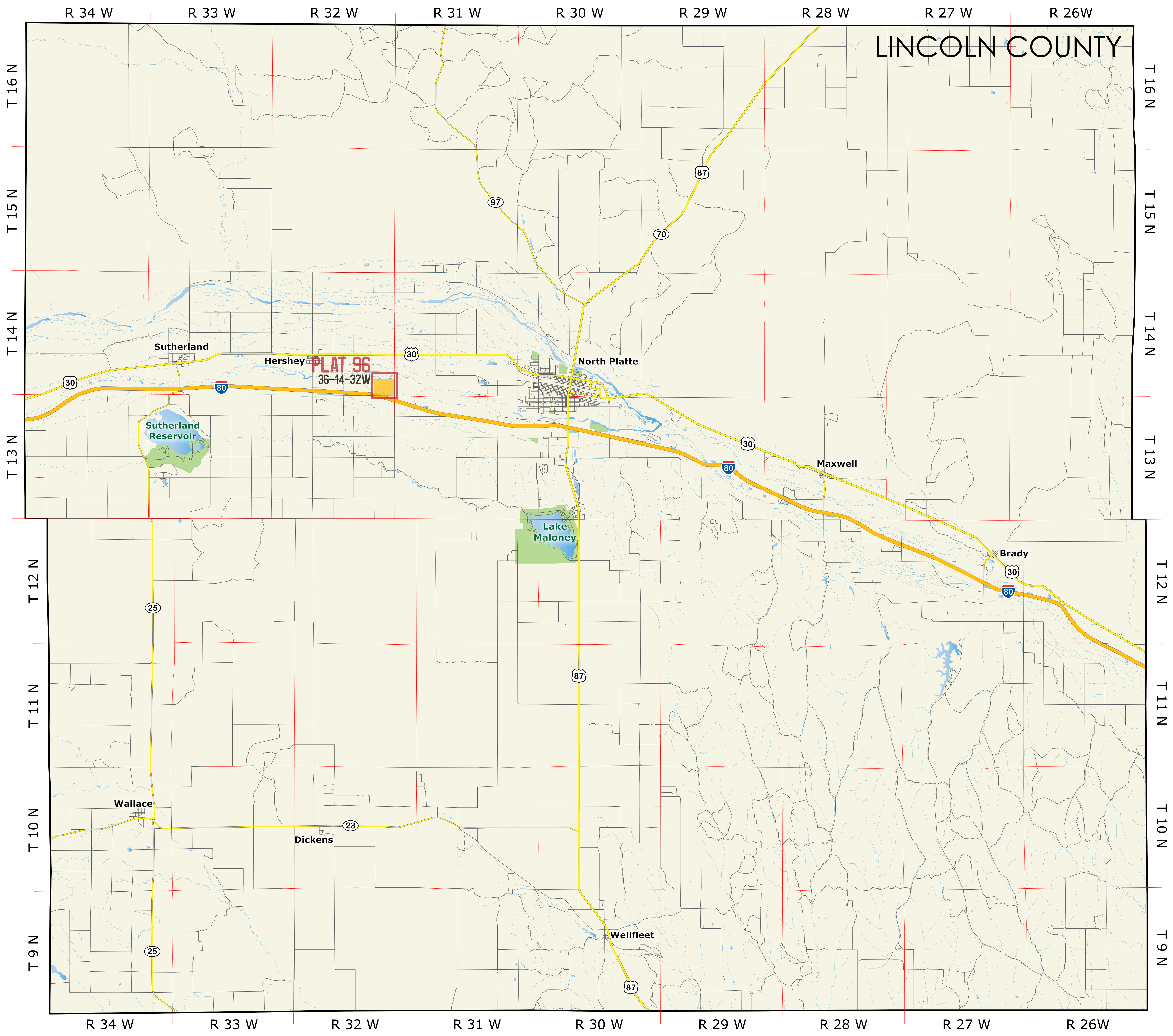 Lincoln 96 Map