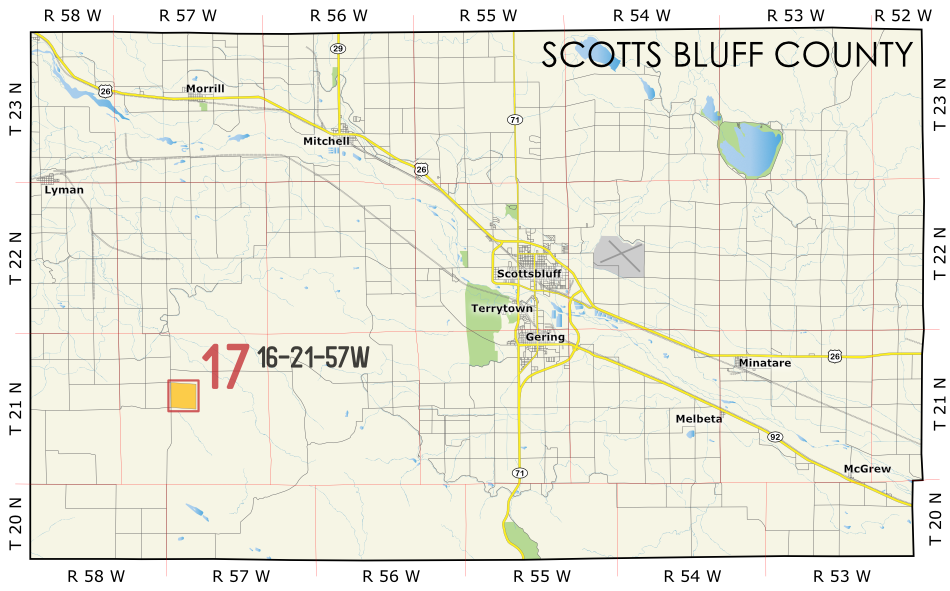 Scotts Bluff 17 Map